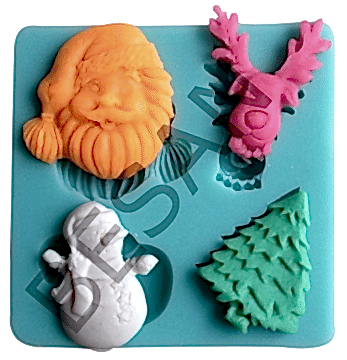 YILBAŞI - NOEL SET SİLİKON KALIP