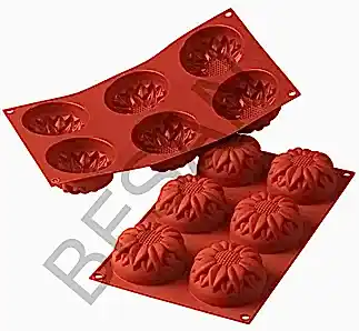 SİLİKON AYÇİÇEK KALIP 6'LI