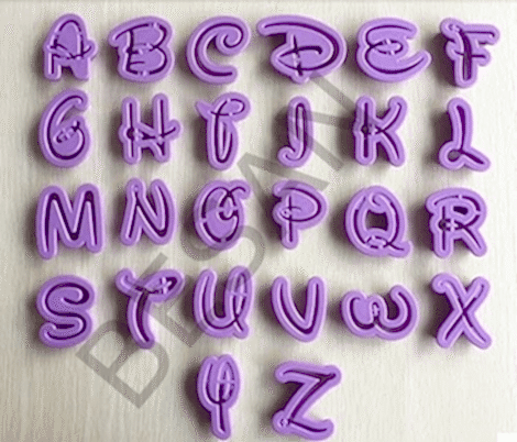PLASTİK DISNEY ALFABE - HARF SET 26 PARÇA