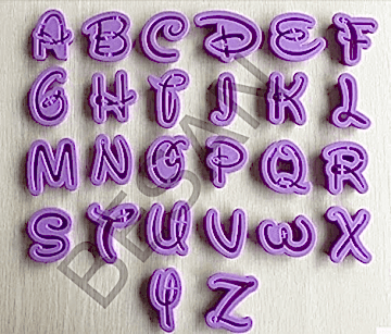 PLASTİK DISNEY ALFABE - HARF SET 26 PARÇA