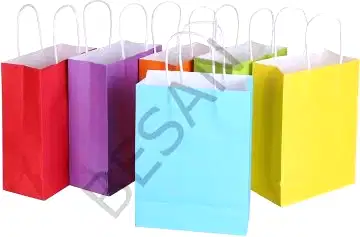 KAĞIT POŞET ÇANTA DÜZ RENK 25*12*31 cm   25 ADET/PAKET