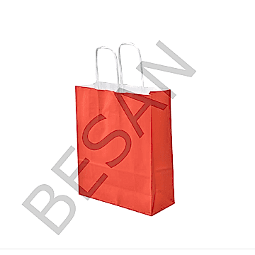 KAĞIT POŞET ÇANTA DÜZ RENK 25*12*31 cm   25 ADET/PAKET
