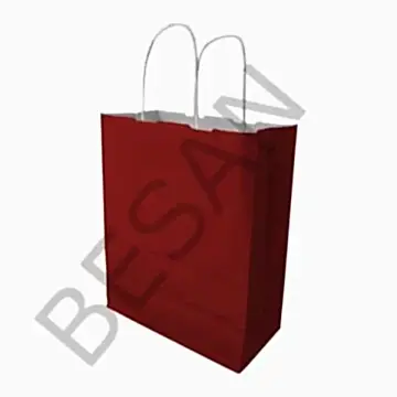 KAĞIT POŞET ÇANTA DÜZ RENK 25*12*31 cm   25 ADET/PAKET