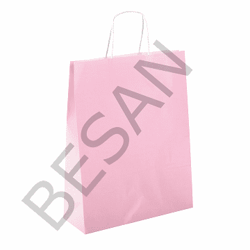 KAĞIT POŞET ÇANTA DÜZ RENK 25*12*31 cm   25 ADET/PAKET