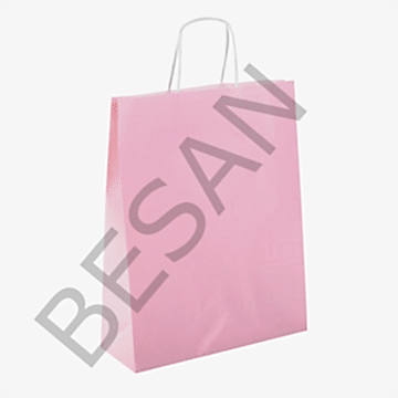 KAĞIT POŞET ÇANTA DÜZ RENK 31*12*41 cm  25 ADET/PAKET