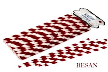 KAĞIT PİPET 20 CM - Ø6MM. KIRMIZI-BEYAZ SPİRAL / 24 ADET