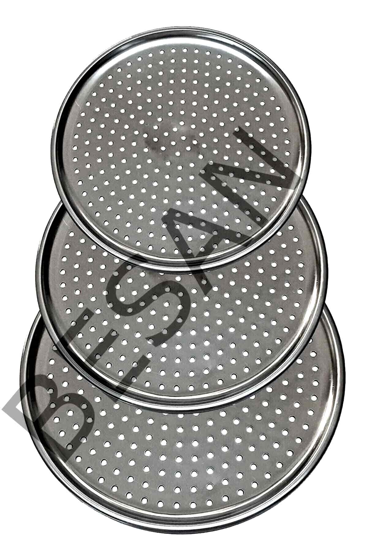 PASLANMAZ ÇELİK PİZZA TEPSİSİ  32CM