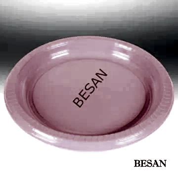 PLASTİK TABAK PEMBE 25 ADET 23cm.