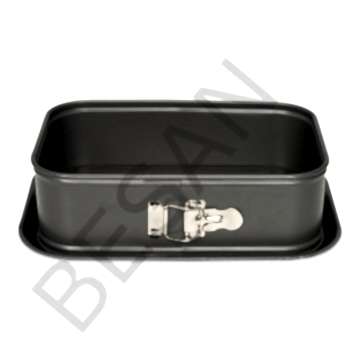 TABANLI DİKDÖRTGEN KELEPÇELİ KALIP 28*18cm.