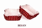 PET KAPSÜL 80*80 MM - KIRMIZI PUANTİYE (KARE) 100 ADET