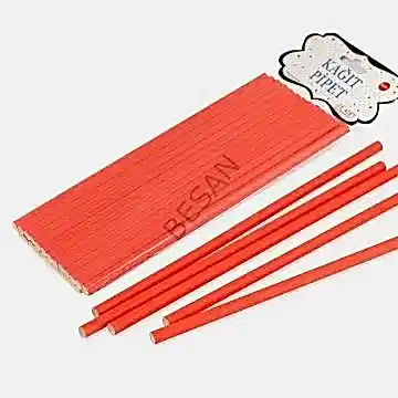 KAĞIT PİPET 20 CM - Ø6MM.DÜZ KIRMIZI