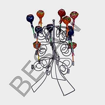 METAL LOLİPOP - CAKEPOP STANDI KROM