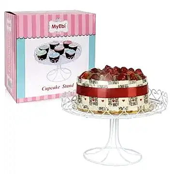 METAL CUPCAKE STANDI BEYAZ