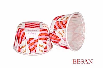 ÖZEL PET KAPSÜL 50*39mm 50 ADET PEMBE SWEET CAKES