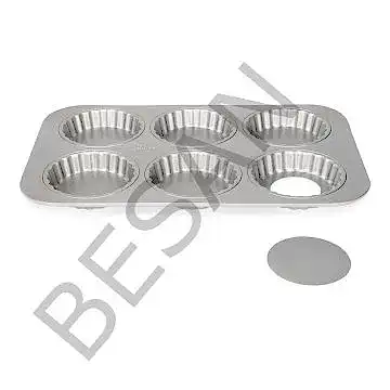 PROFI 6'LI TABANI ÇIKAN TART KALIP /10 CM ÇAP