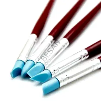 SİLİKON UÇLU FIRÇA SET 5 PARÇA