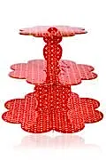 MYEBI KARTON CUPCAKE STANDI KIRMIZI PUANTİYE